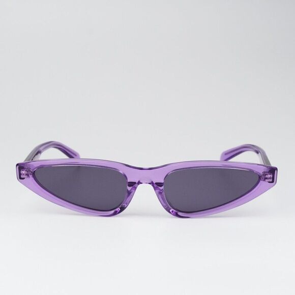 NEW Celine CL40231I 81Y Shiny Transparent Violet Geometric Women Sunglasses - Picture 3 of 11